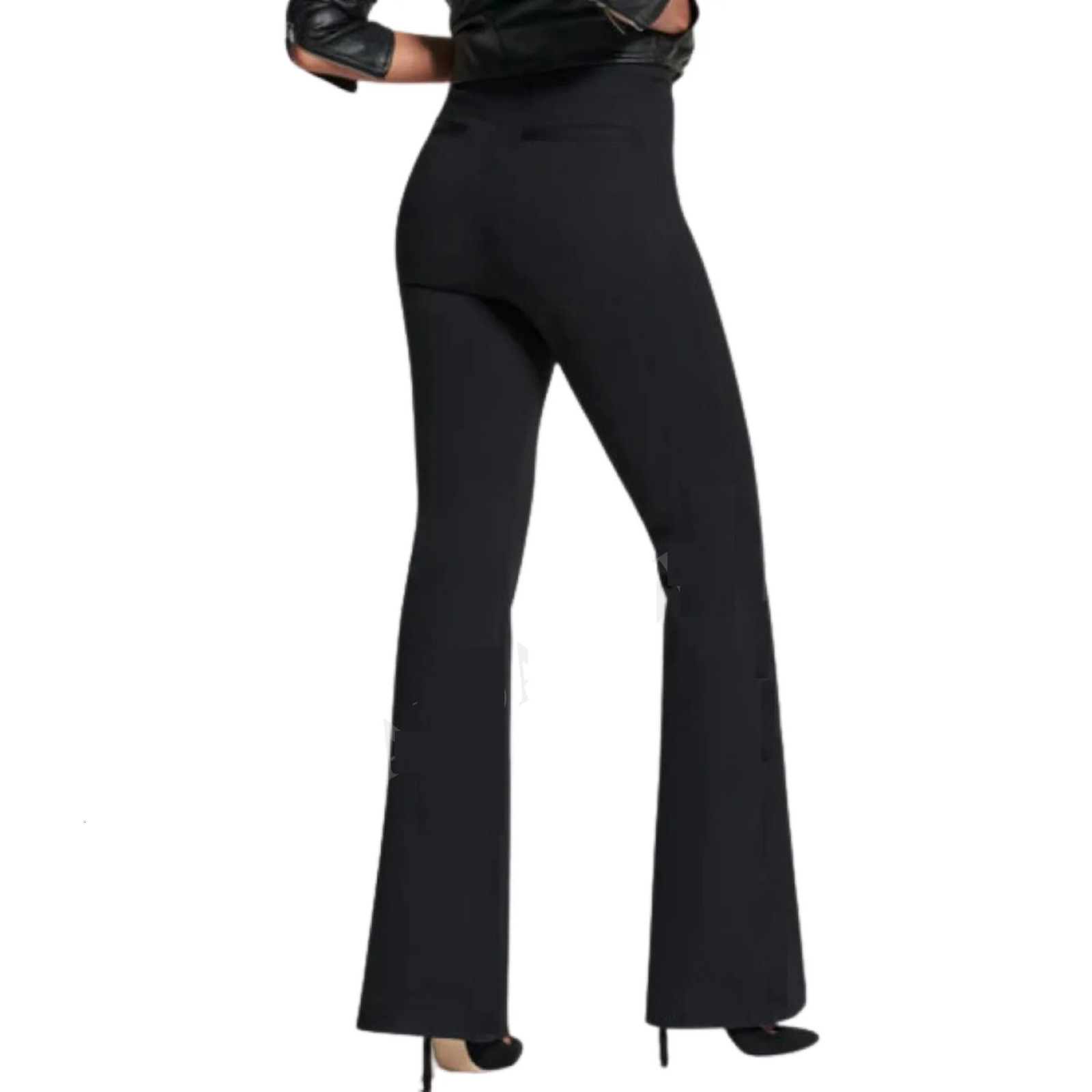 Women Office Flare Pants Dress Pants High Waist Hi-Rise Workwear Casual Daily Stretchy Bootcut Bell Bottom Classic Offical 240702
