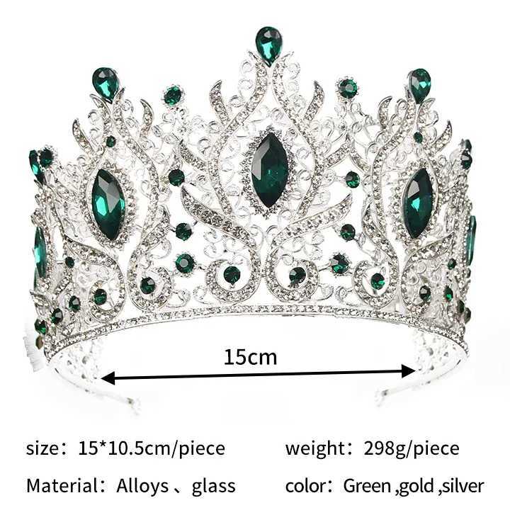 Tiaras Cus Tall Beauty Crown Tiaras with Combs Champagne Pagne Tiara Wedding Crown