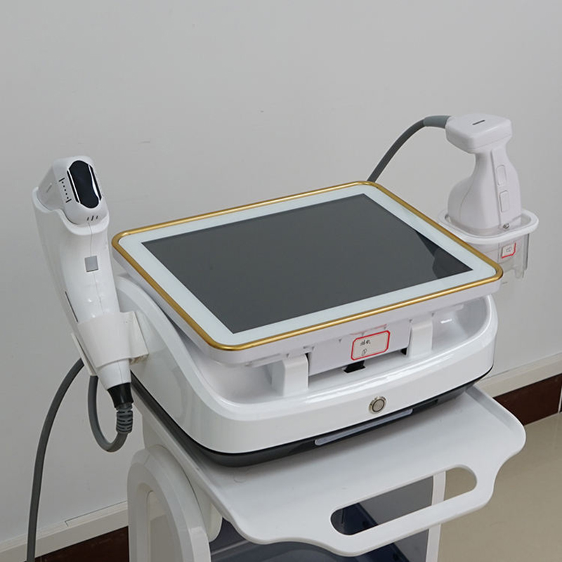 Portable 2 Handles Liposonic Slimming Machine Wrinkle Removal Skin Tightening Hifu Loss Fat Device With 10D Eliminate Foreheads Wrinkles Device