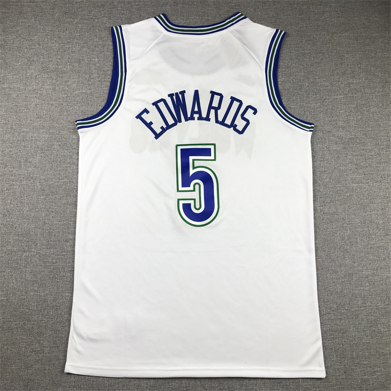 Stitched ant Anthony Edwards Jersey Basketball Jerseys Men Kids City vest Wear Youth adult children edition white