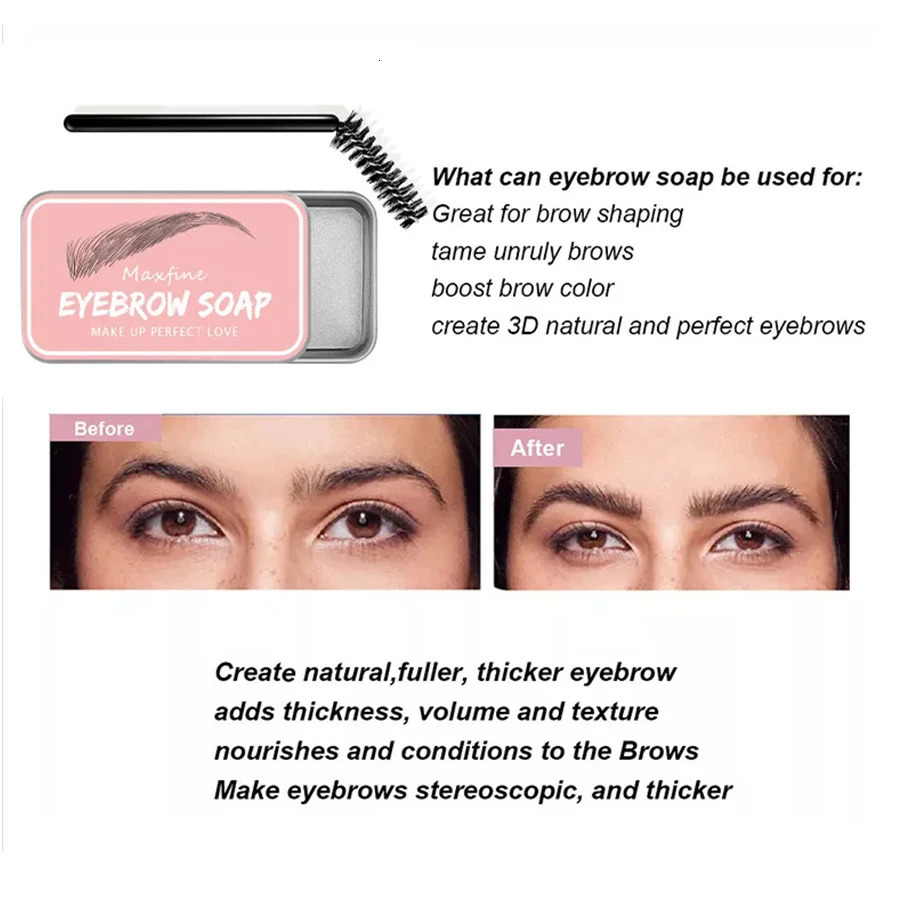Waterproof Transparent Eyebrow Soap Long-Lasting Natural Wild Brow Styling Eyebrow Makeup 240703