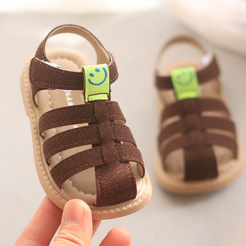 Summer Sandals Women's Treasure Anti slip Soft Sole Men's and 0-1-3 Year Old Baby Walking Children's Shoes F704-