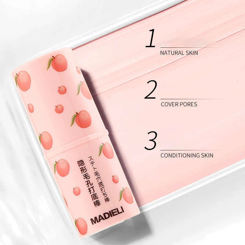 Invisible Pore Purple Primer Stick Waterproof Face Primer Makeup Base Gel Oil-control Matte Smooth Fine Lines Isolation Primer 240704