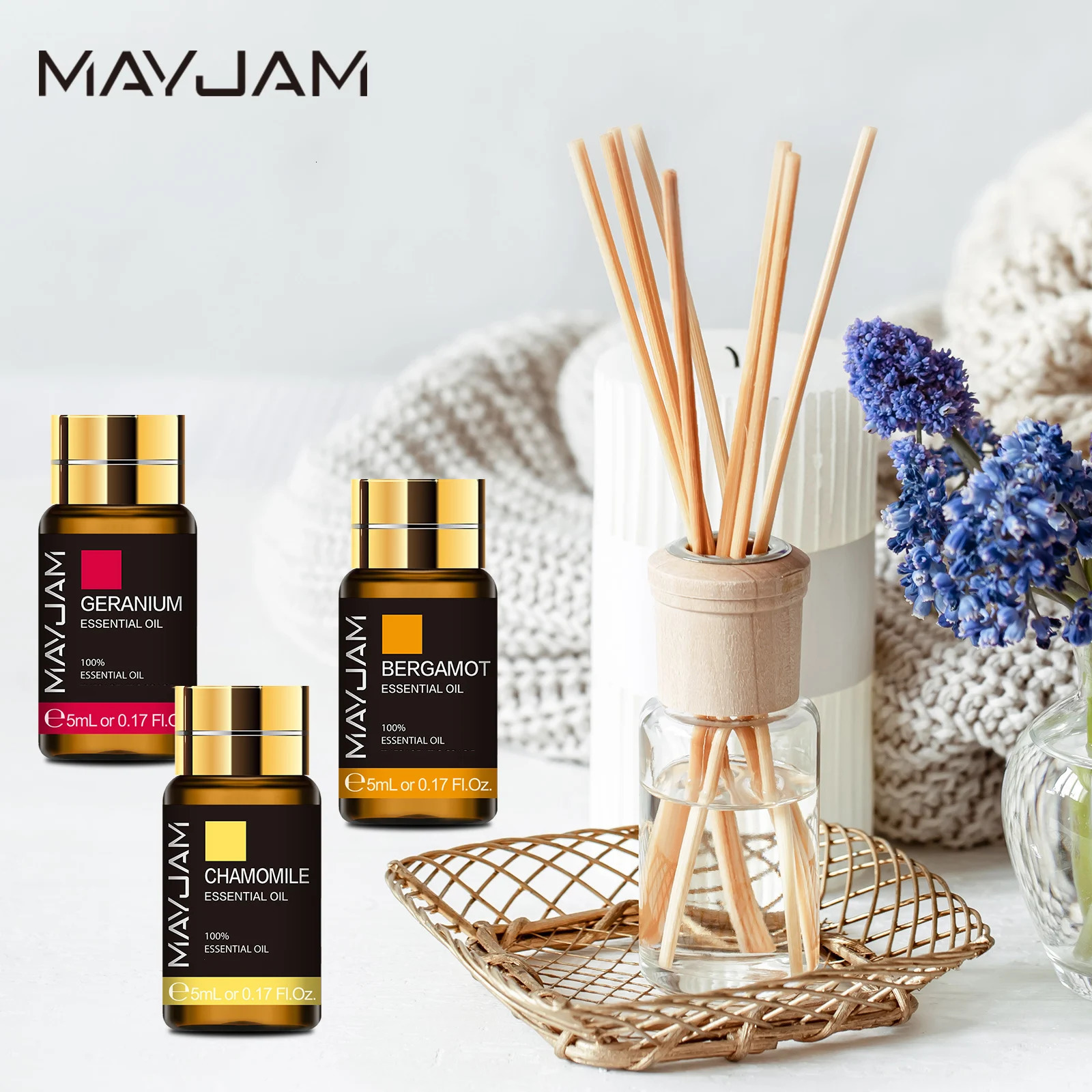 20pcs Gift Box Pure Natural Plant Essential Oils Set for Humidifier Diffuser Lemongrass Mint Eucalyptus Lavender Oil Citronella 240704