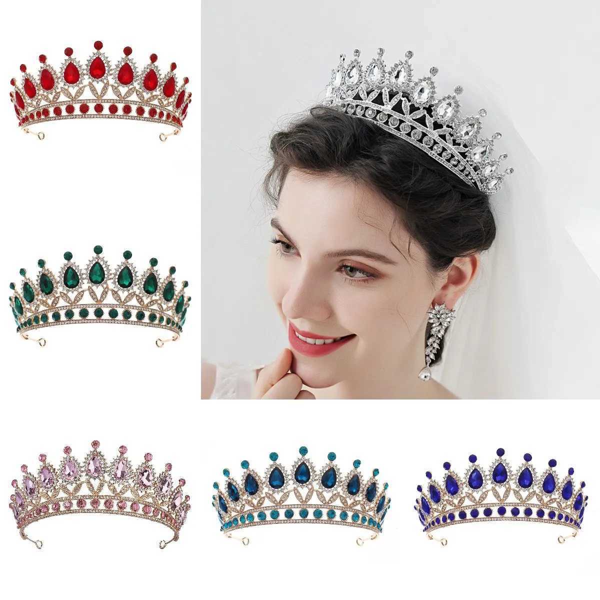 Tiaras Cus Color 15*6.5cm Princess Tiara Weeding Crown and Flower Decoration Tiara or Cake Decoration Crown