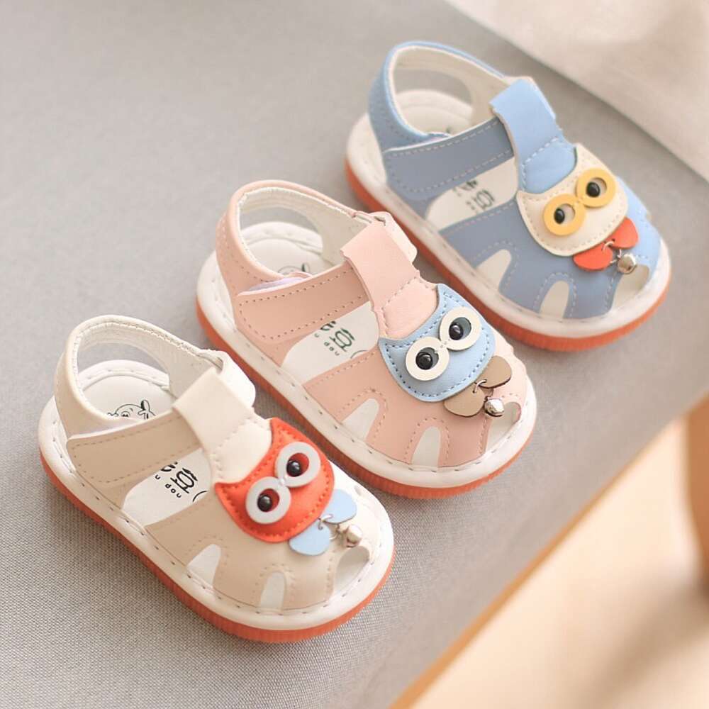 Summer New Walking 0-11 Year Old Baby Soft Sole Non Falling Sandals Cartoon for Preschool Children Anti slip Calling Shoes F704-24