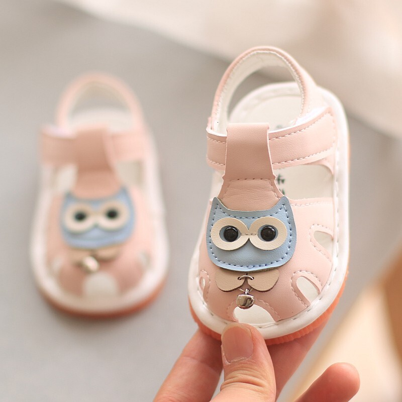 Summer New Walking 0-11 Year Old Baby Soft Sole Non Falling Sandals Cartoon for Preschool Children Anti slip Calling Shoes F704-24