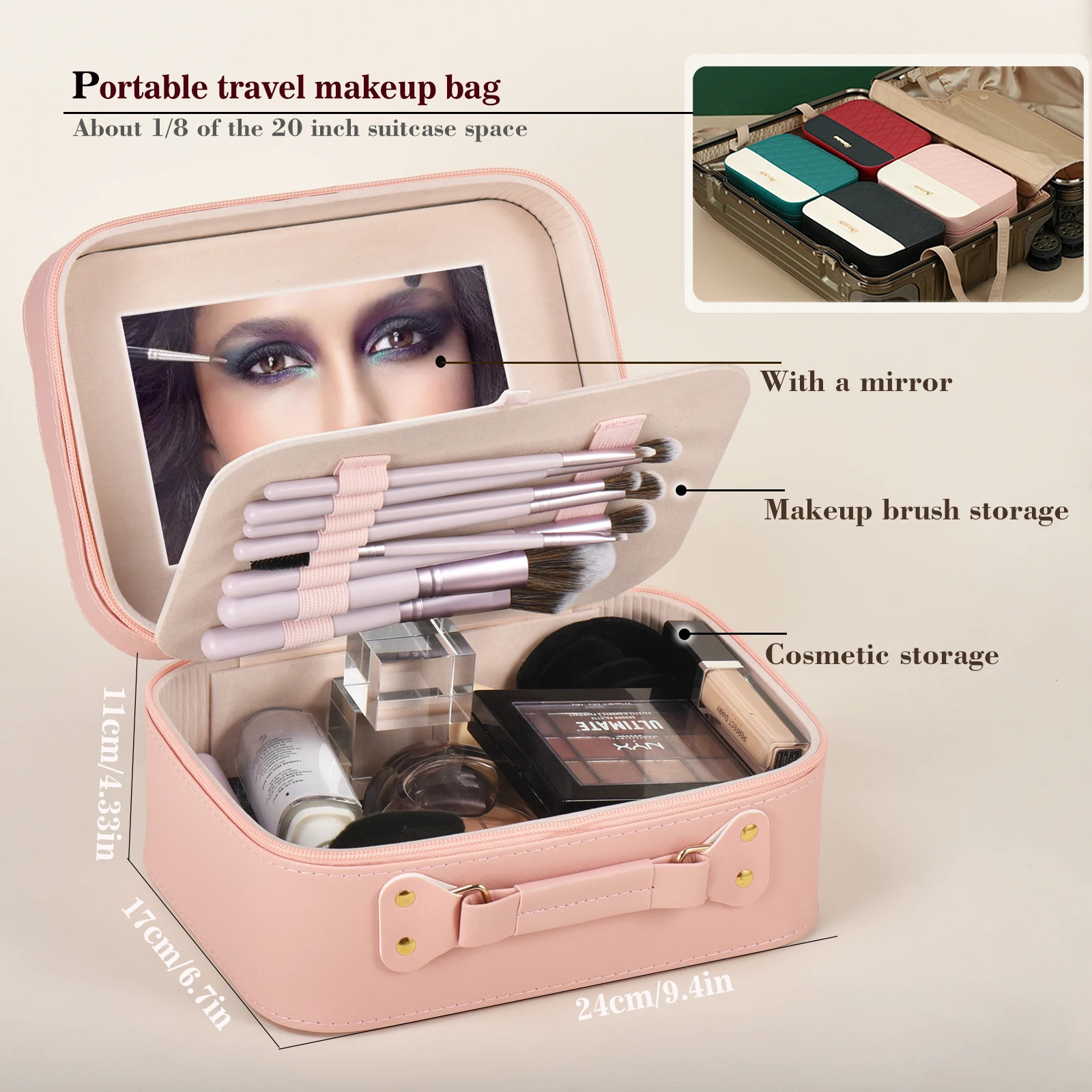 31Pcs Makeup Tools Set 15pcs Wooden Handle Makeup Brushes With SpongesSuitable For Beginners Cost-effective Makeup Tool Set 240704
