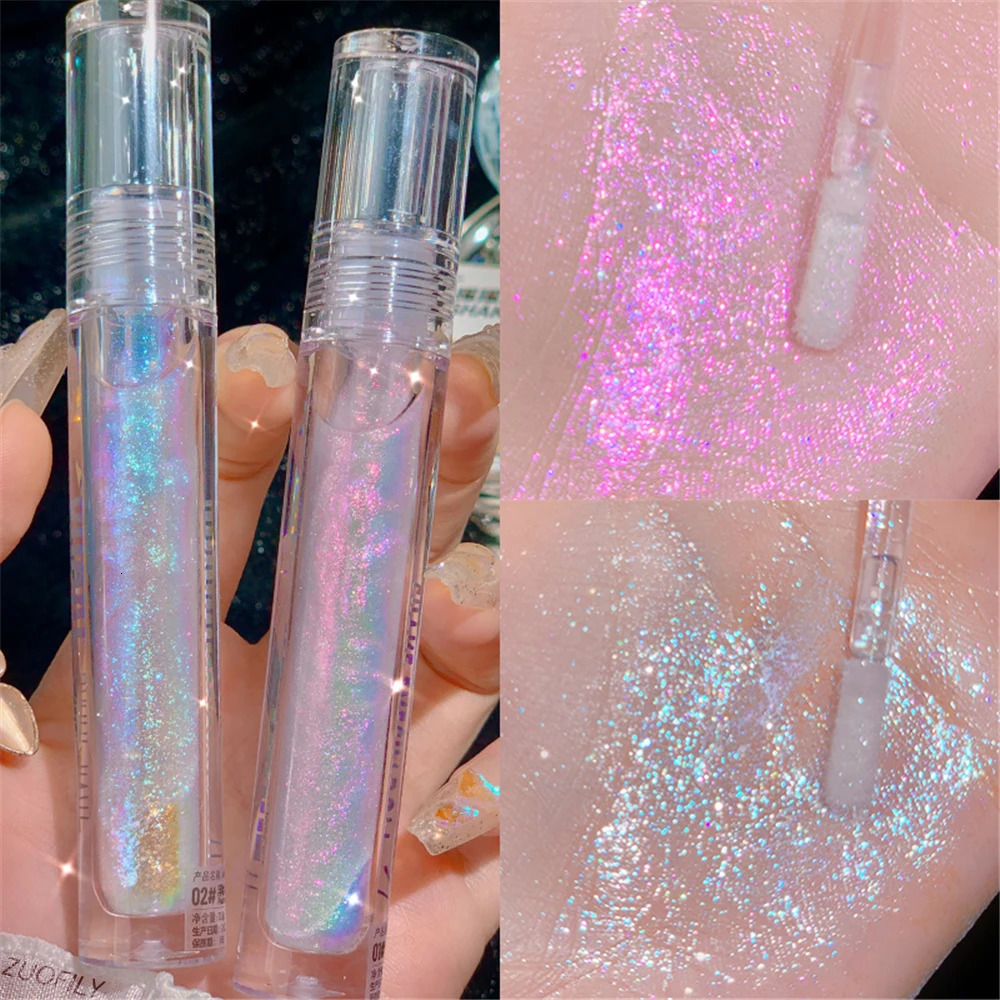 Glitter Highlighter Liquid Eye Shadow Eyeliner Durable Waterproof Pearl Shiny Shake Liquid High Gloss Brighten Silkworm Makeup 240704