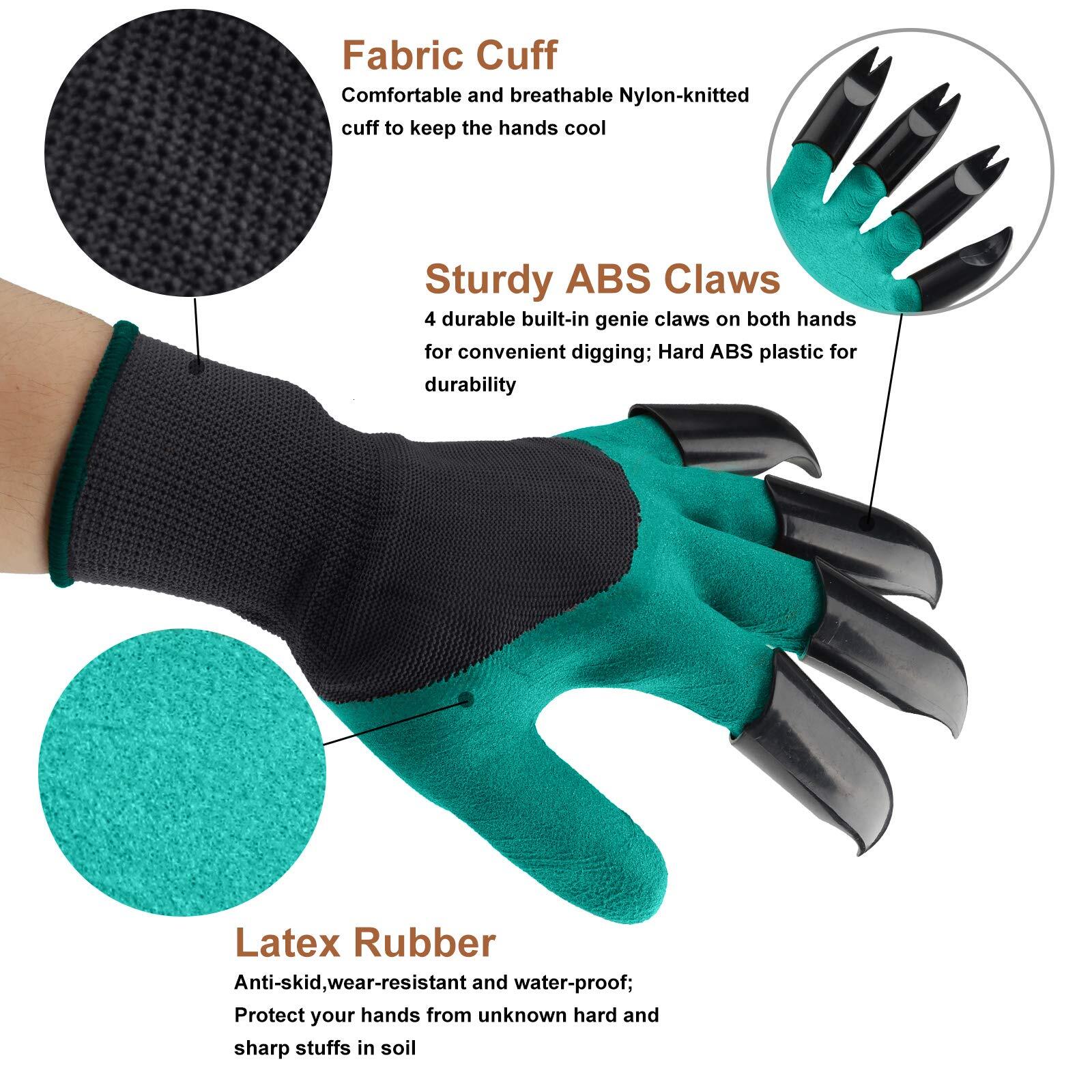 Nizivdy Garden Gloves with Claws Digging, Claw Gardening Gifts for Women