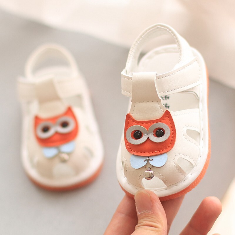 Summer New Walking 0-11 Year Old Baby Soft Sole Non Falling Sandals Cartoon for Preschool Children Anti slip Calling Shoes F704-24