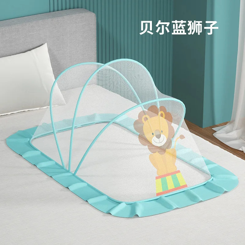 Baby Crib Netting Portable folding Polyester Breathable mosquito repellent cartoon born Sleep Bed Travel Bed Netting 240701