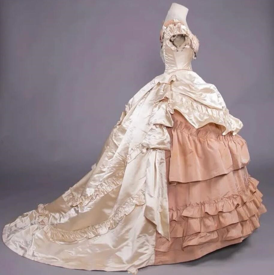 History Victorial Prom Dresses 1857s Antebellum Era Vixtorian Day Dress Costume Princess Ball Gown Civil War evening gown