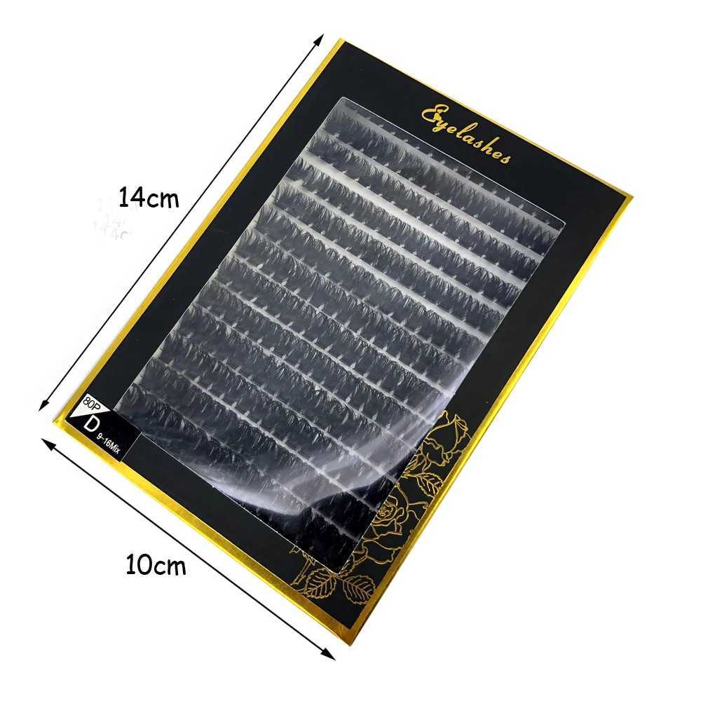 False Eyelashes 30D 40D 60D 80D Mixed Tray Individual Lashes 3D Russia Volume Eye Lashes Soft Natural Lashes Mink Lash Cluster False Eyelashes Q240703