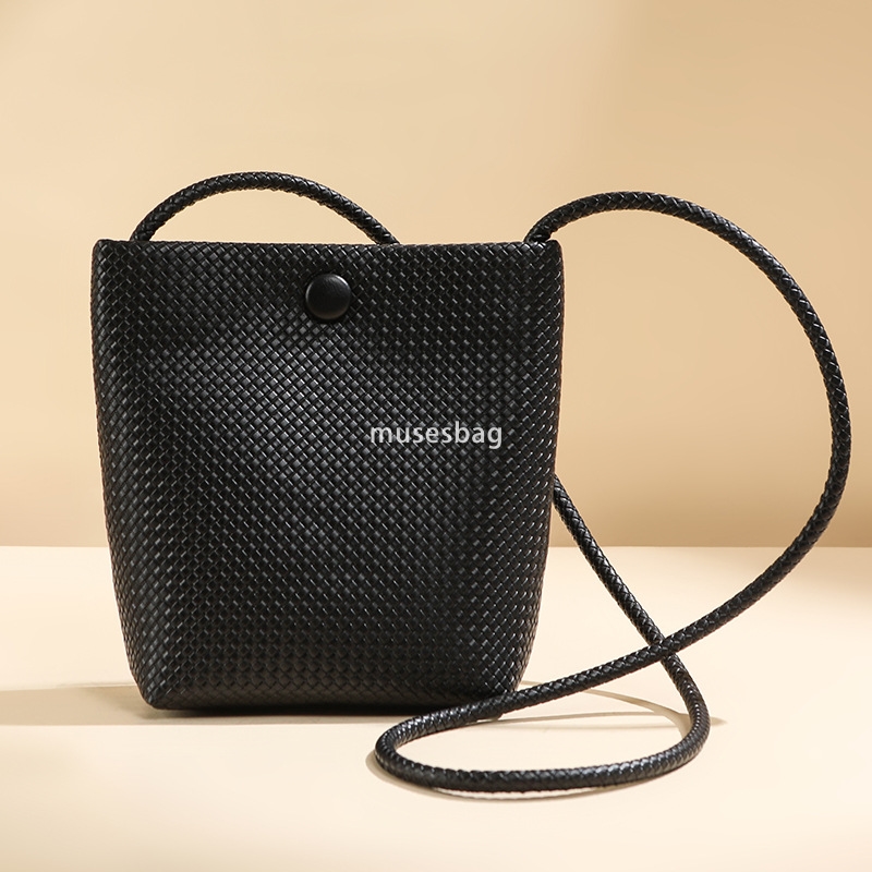 New fashion niche design for foreign trade bags women's bags new woven bucket bags women's fashionable single shoulder crossbody bags