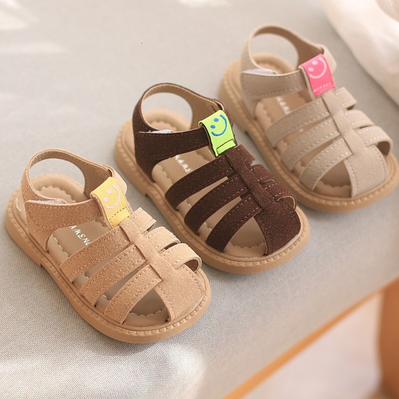 Summer Sandals Women's Treasure Anti slip Soft Sole Men's and 0-1-3 Year Old Baby Walking Children's Shoes F704-