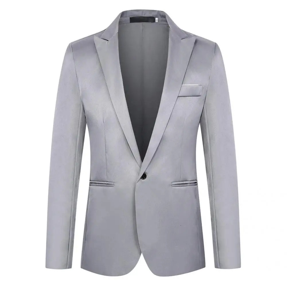 Classic Suit Jacket Long Sleeve Thin Type Outwear Casual Business Male Coat Blazer Windproof 240701