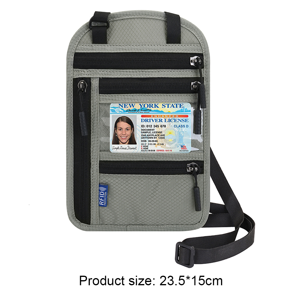 Wallets Mini Crossbody Travel Card Phone Case Passport Holder Shoulder Bag Neck Hanging Pouch H7.4#12.8 zhanyishengli