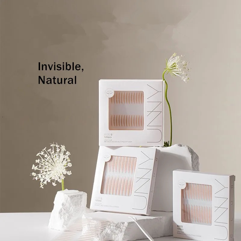 2024 U N Y Invisible Double Eyelid Tape Sticker Long Lasting Double-Fold Self-Adhesive Paste Beauty Big Eye Tools 240703