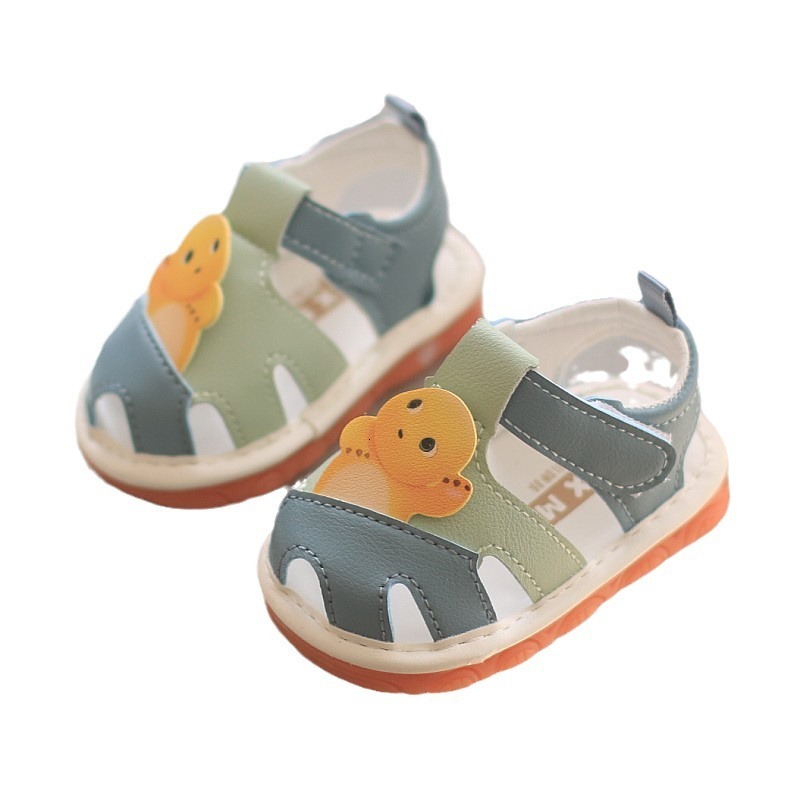 Summer New Boys Girls, Cute Babies with Baotou Infants and Toddlers, Learning Shoes for Newborns called Sandals, Soft Soles F704-29