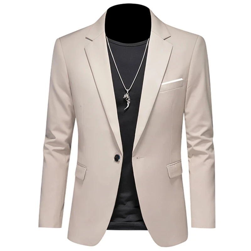 Fashion Mens Casual Business Slim Fit Formal Dress Blazers Jacket Suit Coat 240626