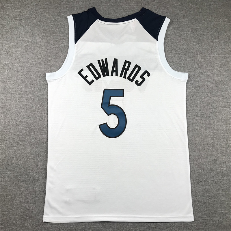 Stitched ant Anthony Edwards Jersey Basketball Jerseys Men Kids City vest Wear Youth adult children edition white