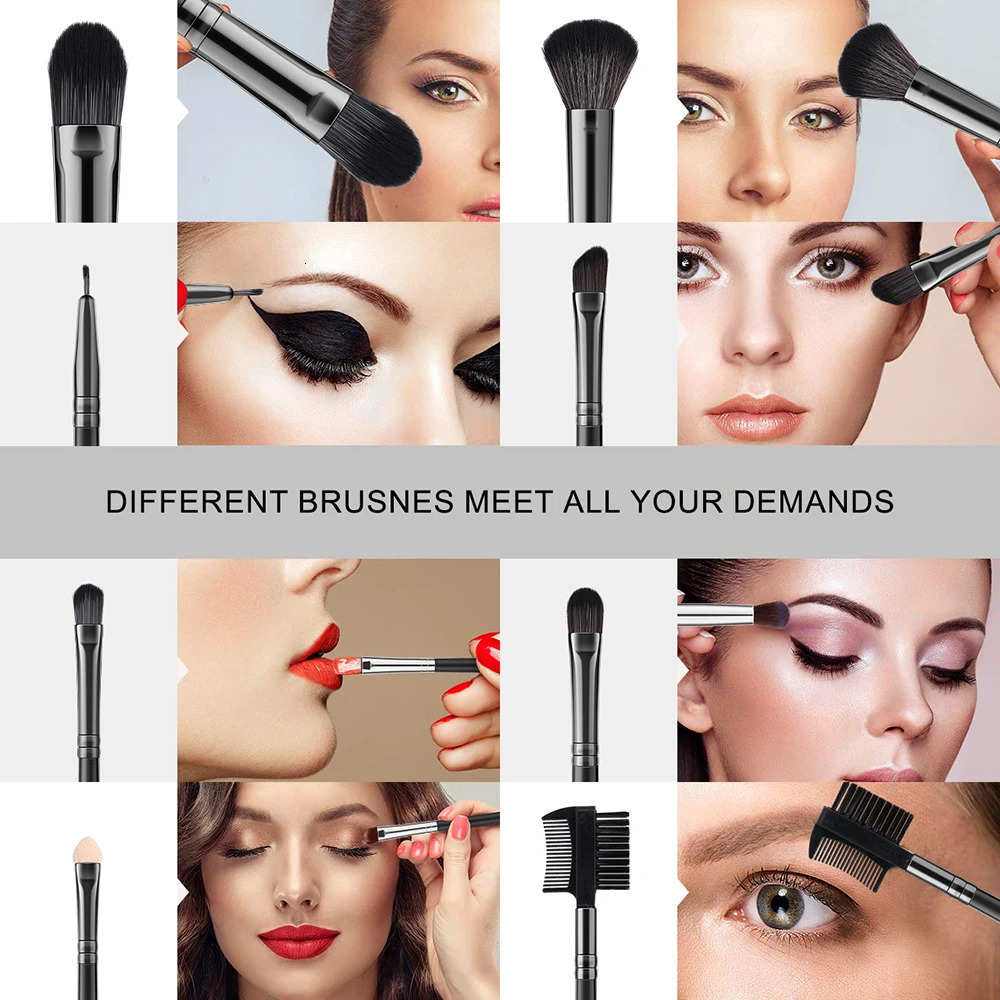 24Pcs Soft Fluffy Makeup Brushes Set Cosmetics Foundation Blush Powder Eyeshadow Kabuki Blending Make Up Brush Beauty Maquillaje 240704