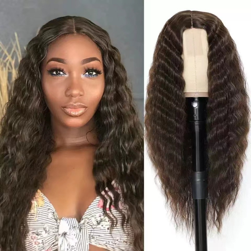 wholesale Lace Wigs Human Hair Wig Honey Blonde Ombre Brazilian Brown Colored Deep Water Wave Frontal Highlight Curly Bob 28 30 Inch Front