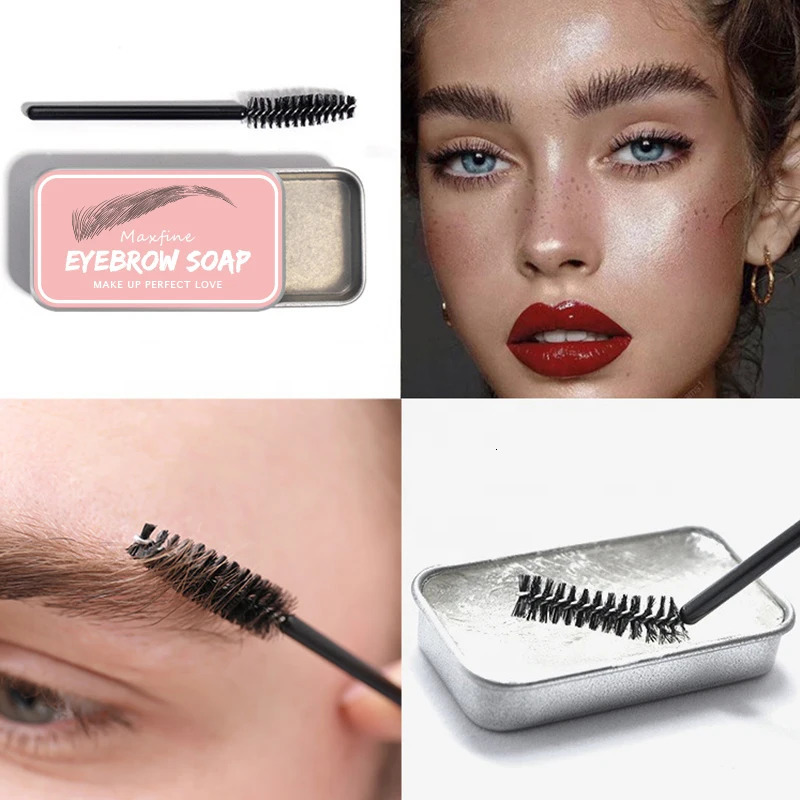 Waterproof Transparent Eyebrow Soap Long-Lasting Natural Wild Brow Styling Eyebrow Makeup 240703
