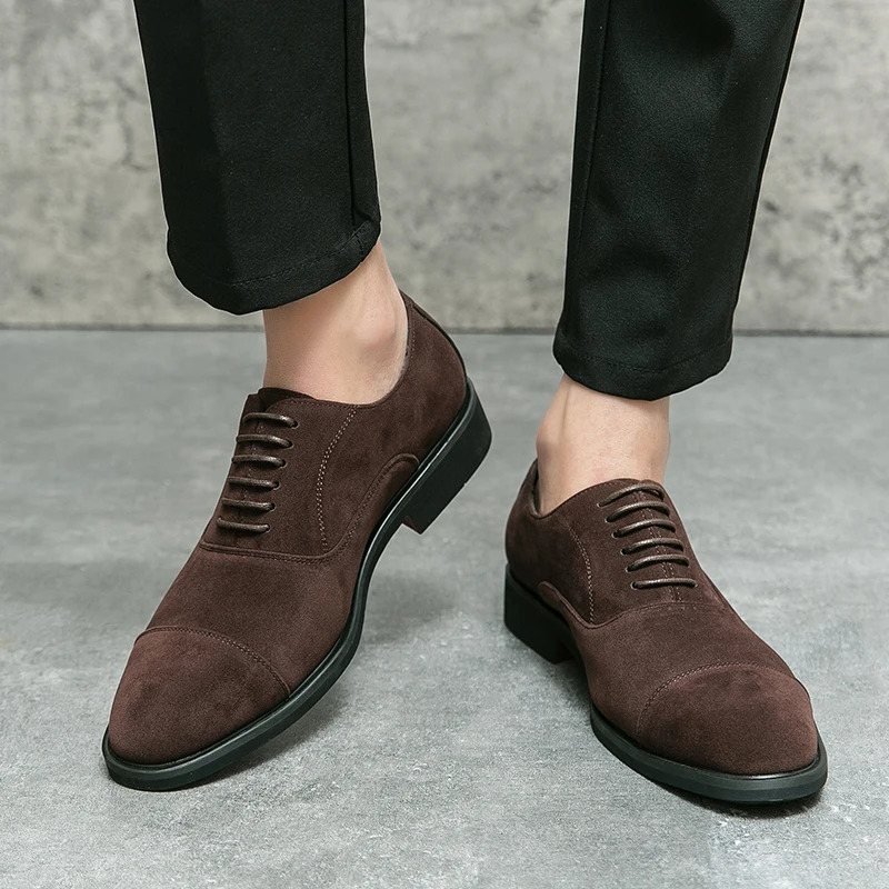 Golden Sapling Dress Oxfords Mens Formal Shoes Casual Business Flats Leisure Footwear Fashion Party Loafers Retro Men Moccasins 240703