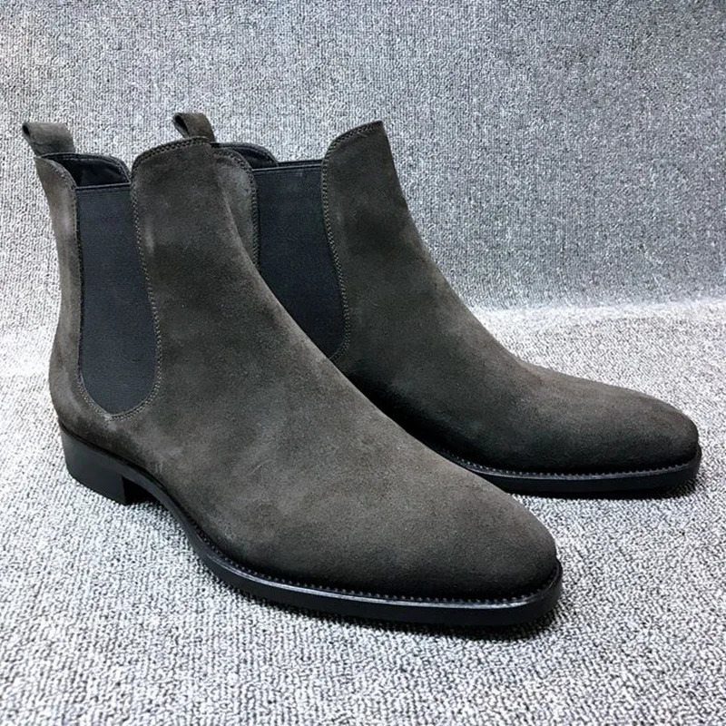 Men Boots for High Quality Men Ankle High Fashion Casual Boot Male Vinage Classic Dress Chelsea Boots Cowboy Boots Mens 240703