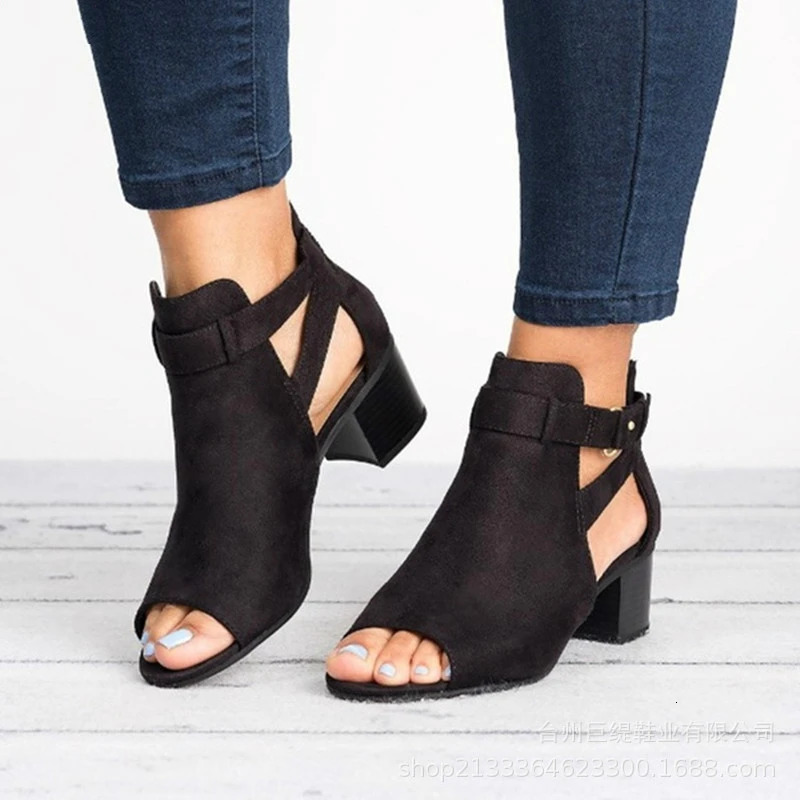 Europe and the United States summer womens sandals high heels fashion sexy womens shoes fish mouth plus size 34-43 240703