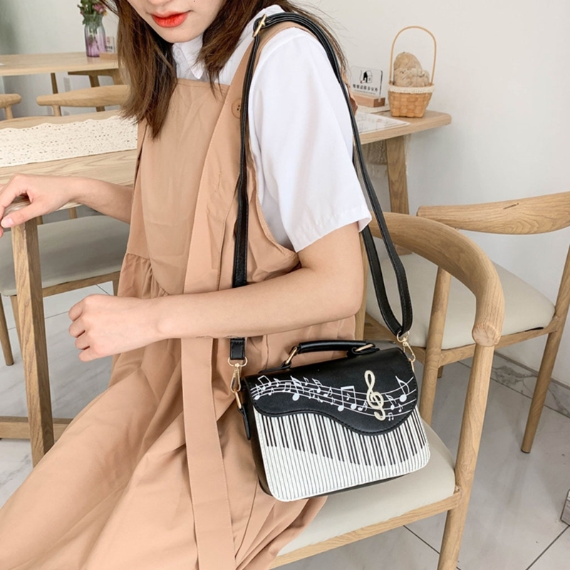 Piano Shoulder Bag Fashion Handbags Women Crossbody Bags Ladies Top-handle Sling Satchel Tote PurseH7.4#24