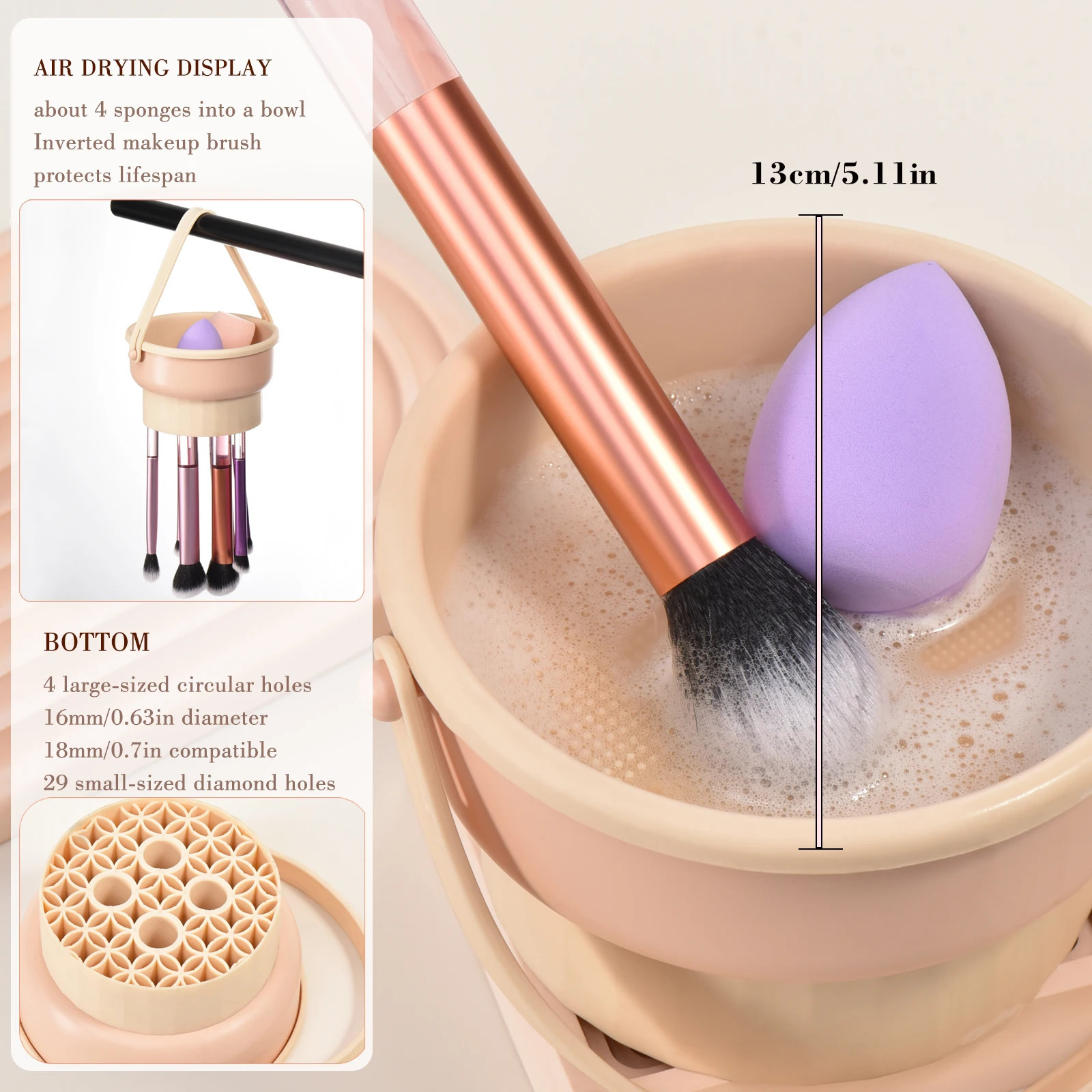 36Pcs Makeup Tools Set Includes 15pcs Marble Handle Makeup BrushesSuitable For Beginners Cost-effective Makeup Tool Set 240704