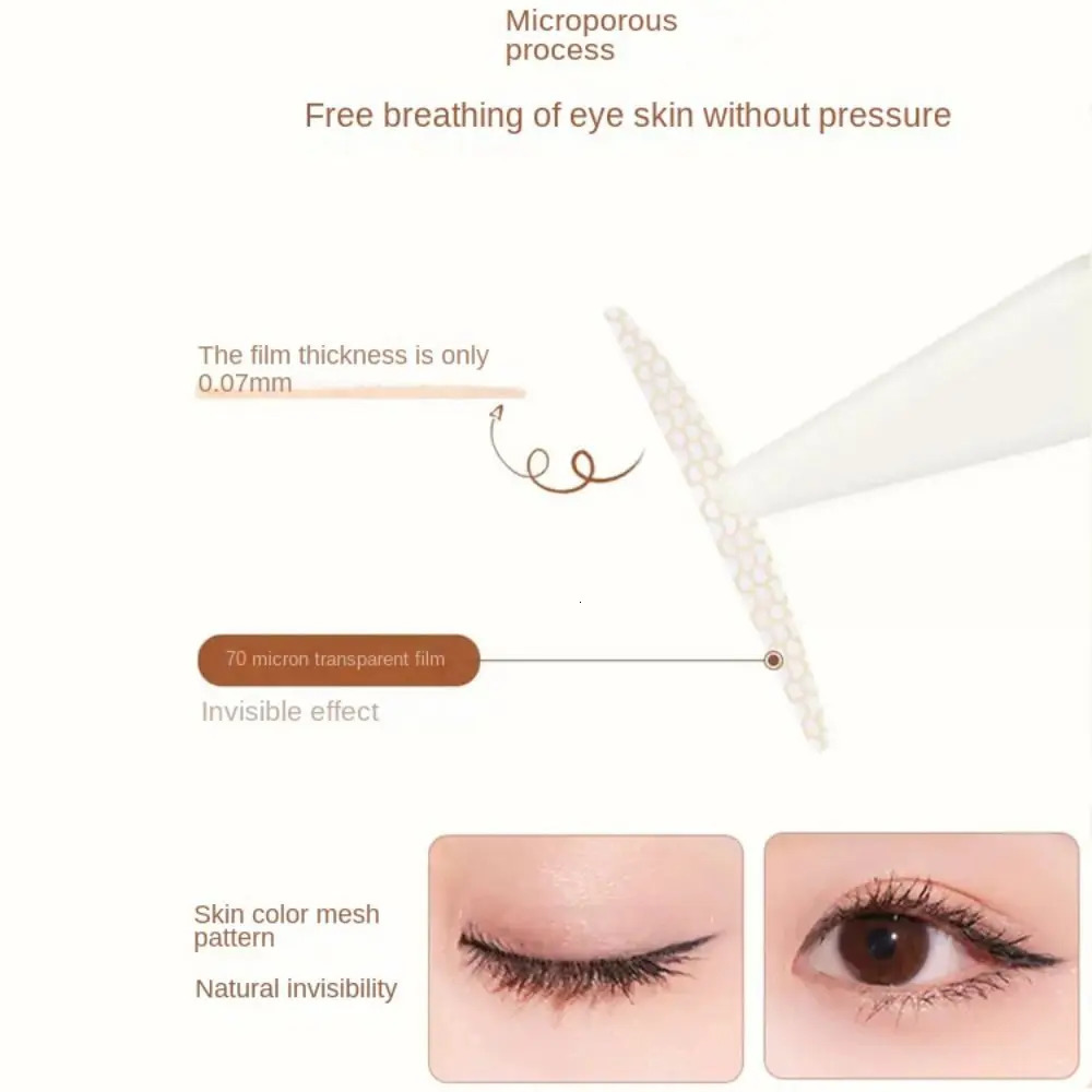 Waterproof Invisible Double Eyelid Sticker Glue-Free Self Adhesive Eye Lift Tape Eye Makeup Tools Transparent 240703