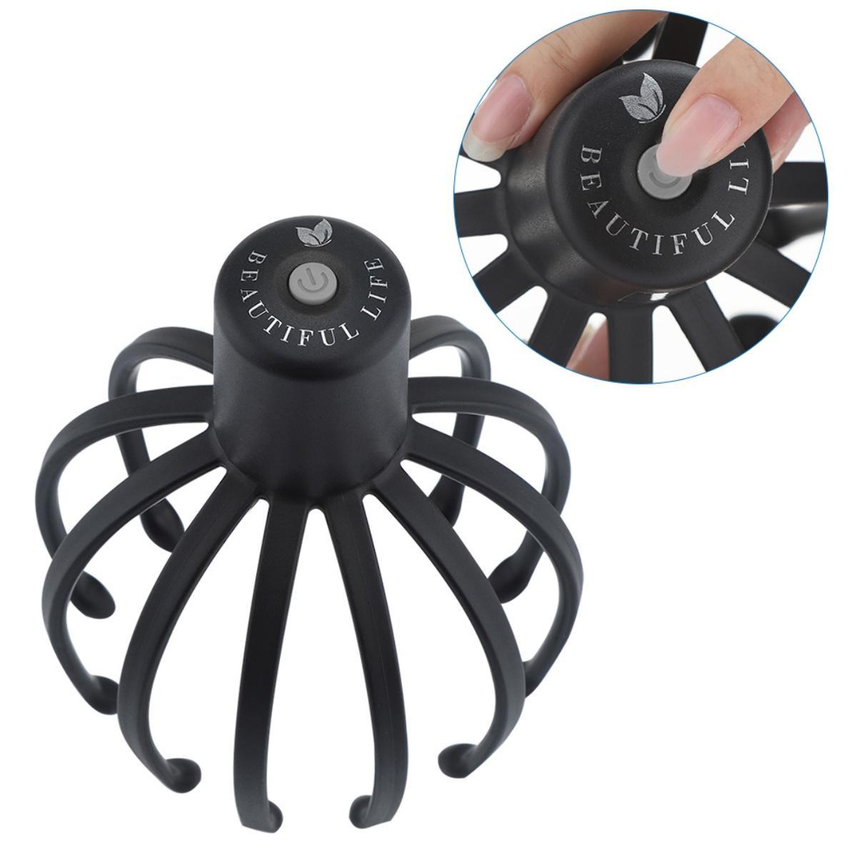 US stock Electric Scalp Massager with 3 Modes, 360 Degree Head Massager, Cordless Portable Head Scratcher for Stress Relax Mother's Day gift!