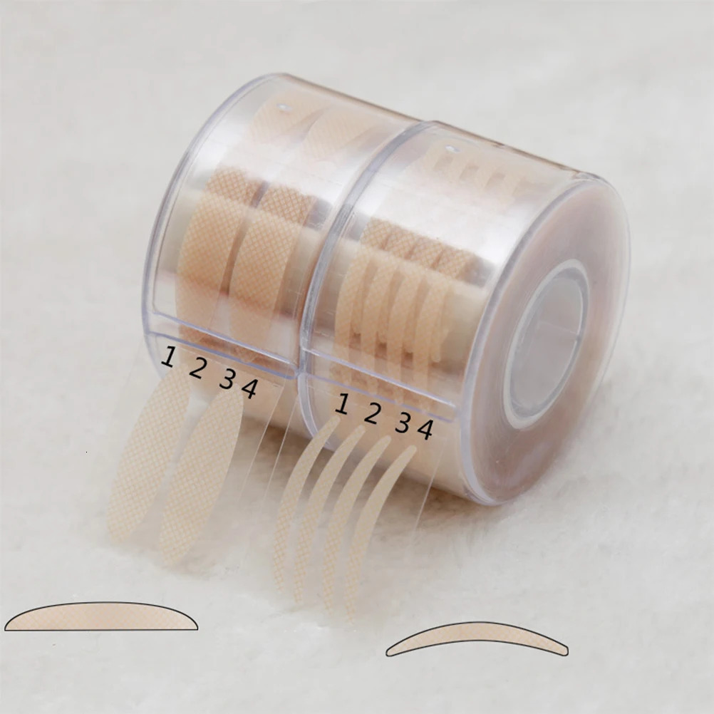 600PCS Double Eyelash Tape Invisible Eyelid Lift Band Self Adhesive Transparent Eyelid Decals Fiber Waterproof Eye Stickers 240703