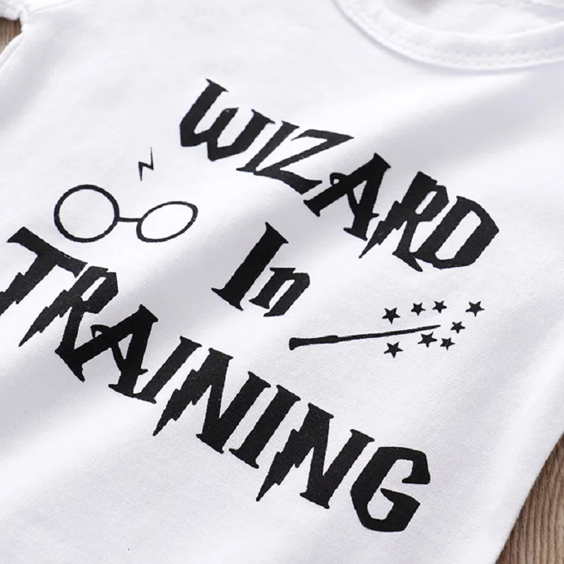 born Baby Clothes 3 Pieces Sets Halloween Little Wizard TopsPantsHat Toddler Babe Boy Girl Outfits 240625