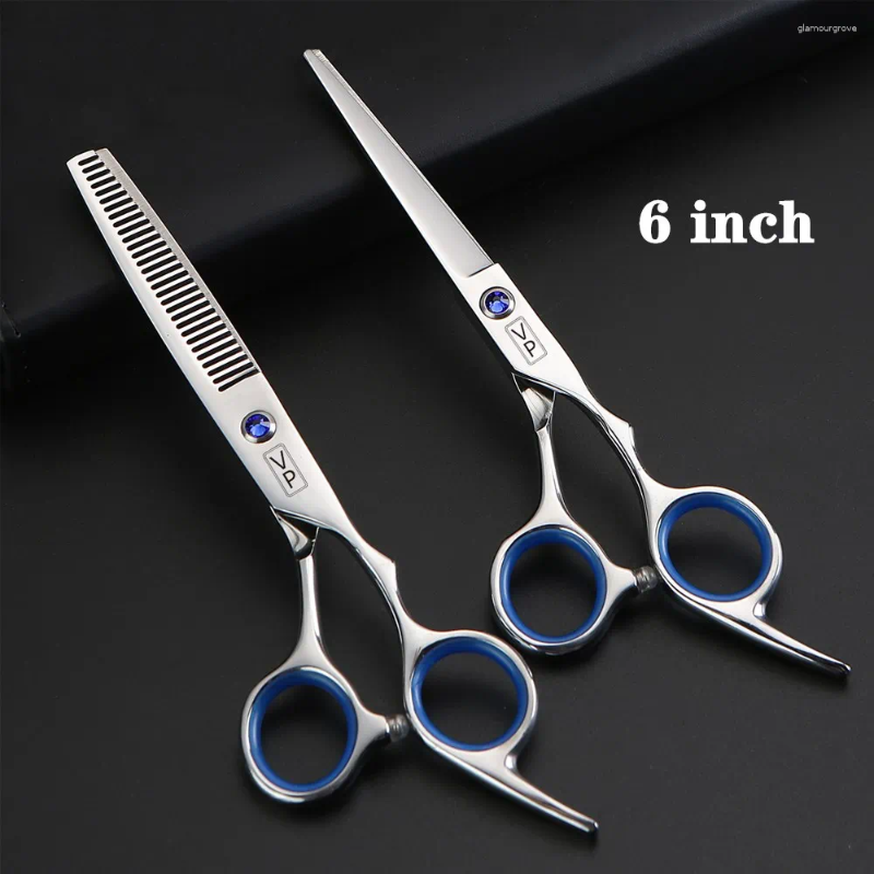 Japan Steel 6.0 Inch Professional Hairdressing Scissors Barber Set Cutting Shears Thinning Haircut Accessories