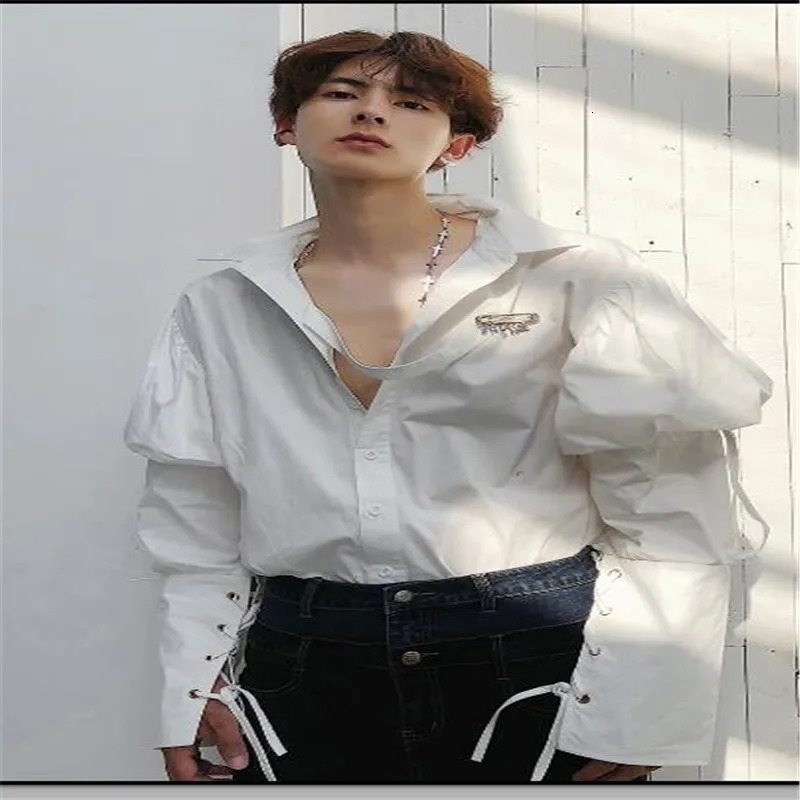 retro sleeve shirt summer Korean fashion cotton long sleeve M-6XL Large size shirt 240615