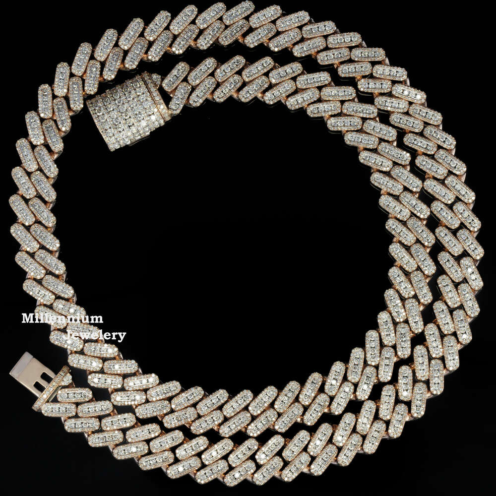 Exceptional 20mm Moissanite 18 To 22 Inch Fully Dia Iced Out Hip Hop Cuban Chain For Men and Women gift