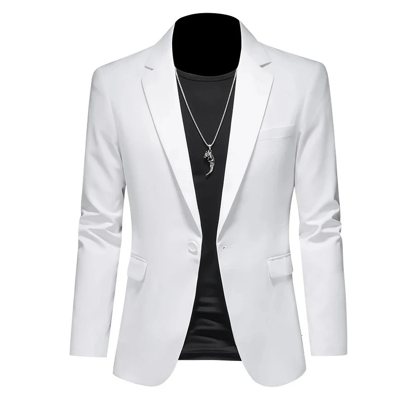 Fashion Mens Casual Business Slim Fit Formal Dress Blazers Jacket Suit Coat 240626