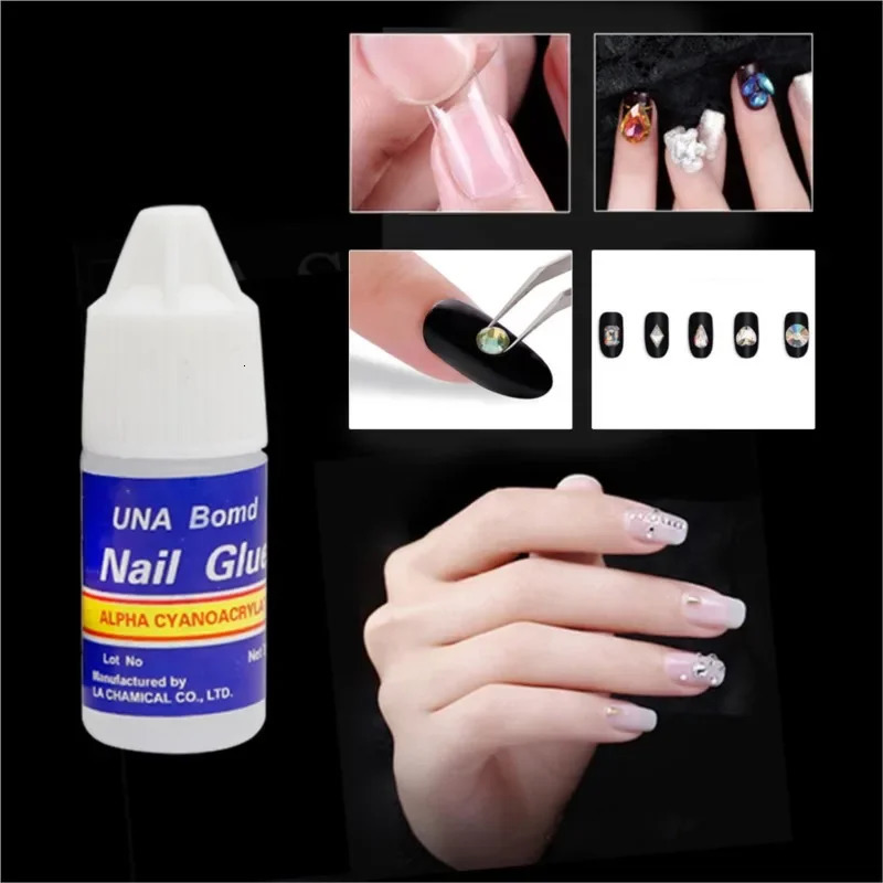 Rapid Drying Nail Art Glue Flash UV Acrylic Rhinestone Press Strong Adhesive Nail Glue False Tip Manipulation Tool 240703