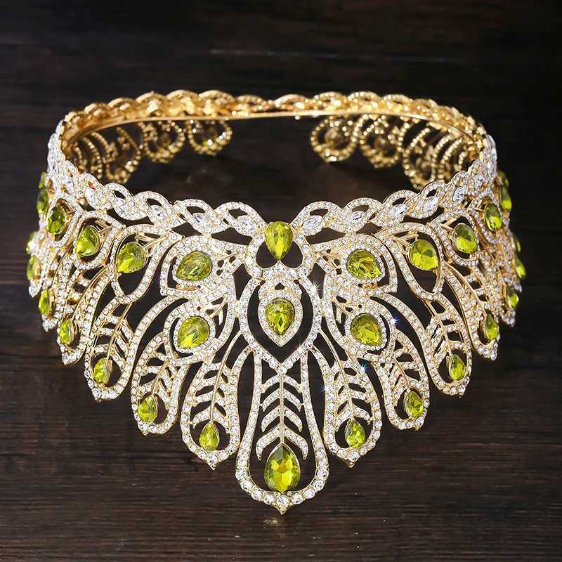 Tiaras Baroque Queen Large Diadem Bridal Crown Pageant Miss Headdress Bride Wedding Dress Hair Jewelry Accessories