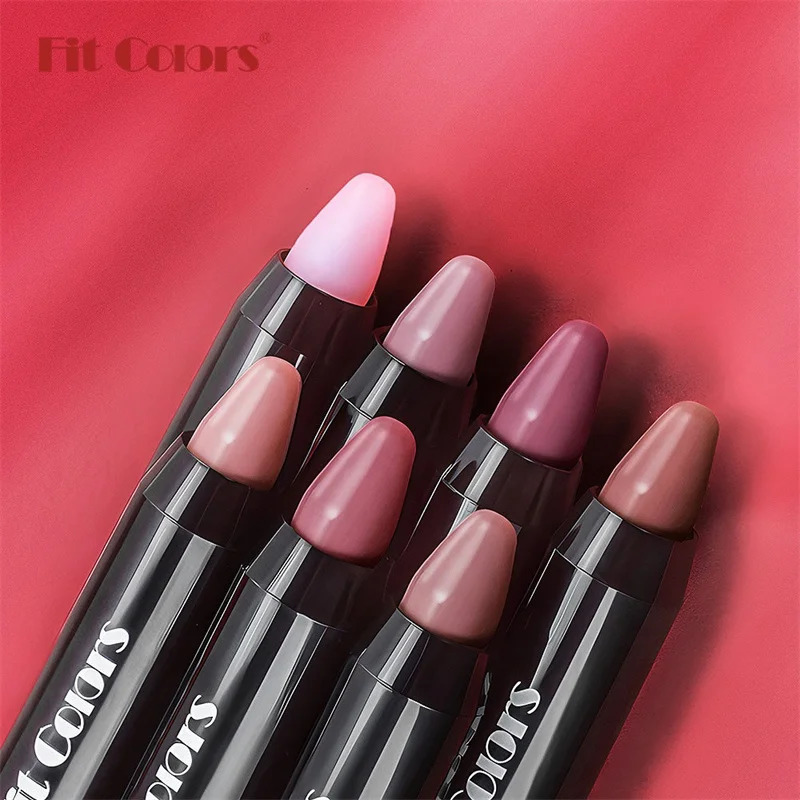 1PC 8 Colors Velvet Matte Lipsticks Pencil Waterproof Long Lasting Sexy Red Lip Stick Non-Stick Cup Makeup Lip Tint Pen Cosmetic 240703