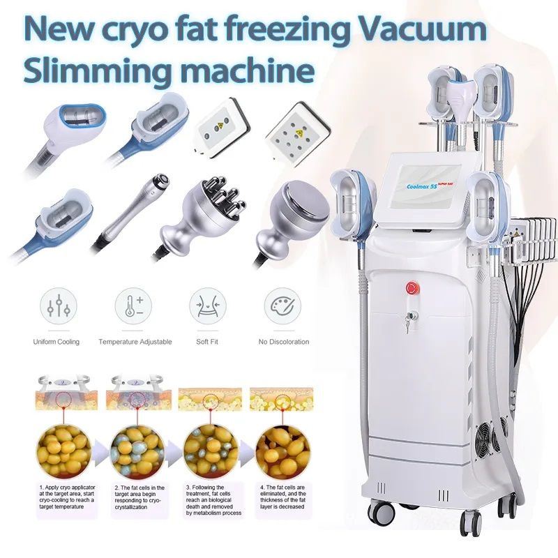 360 Cooling Cryolipolysis Fat Reduction Dissolving Body Reshaping Cryotherapy Slimming Vacuum Fat Freeze Rf Lazer Physical Therapy Beauty device