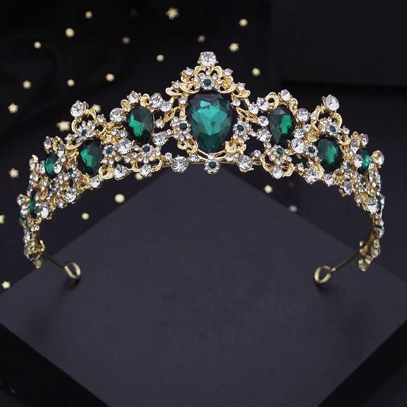 Tiaras Purple Crystal Wedding Crown for Queen Bridal Headdress Fashion Tiaras Hairwear Girls Prom Head Ornaments Jewelry