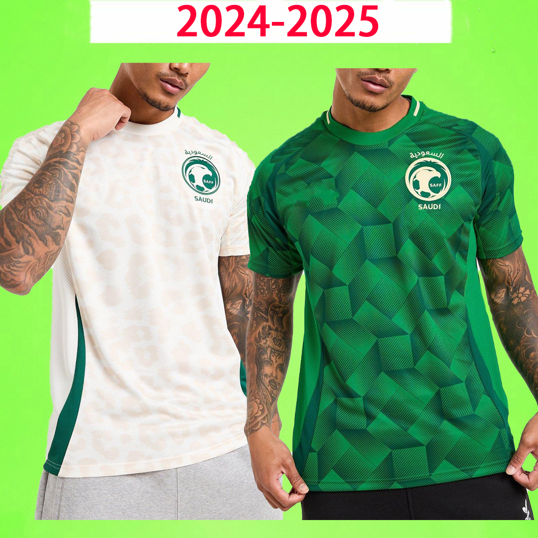 24/25 Saudi Arabia Soccer Jerseys home away Football Shirt T Training Uniform home away green white 2024 2025