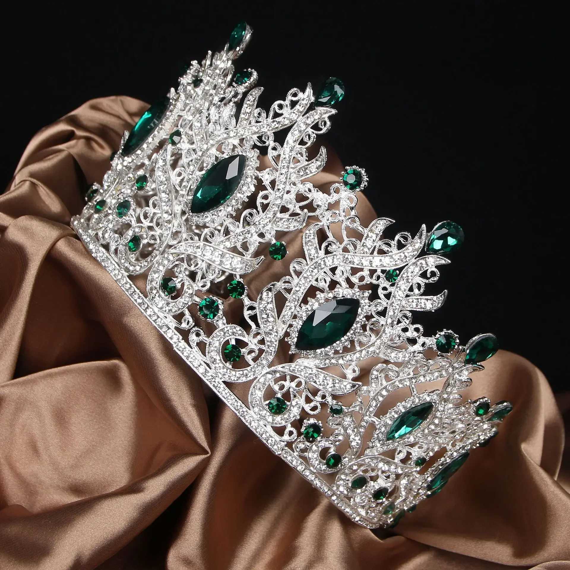 Tiaras Cus Tall Beauty Crown Tiaras with Combs Champagne Pagne Tiara Wedding Crown