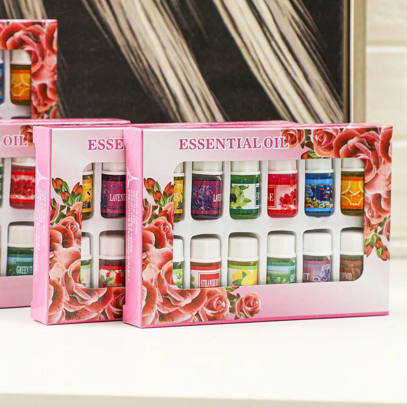 612Pcs Essential Oils For Aromatherapy Diffuser Sleep Oil Essential Rose carnation Aroma Massage Oil Air Purifier Lavender Oils 240704